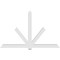 Ekena Millwork Kennewick Architectural Grade PVC Gable Bracket, 108"W x 67 1/2"H x 4"D x 6"F, 15/12 Pitch GBP108X68X0406KEN00 - alternate 2